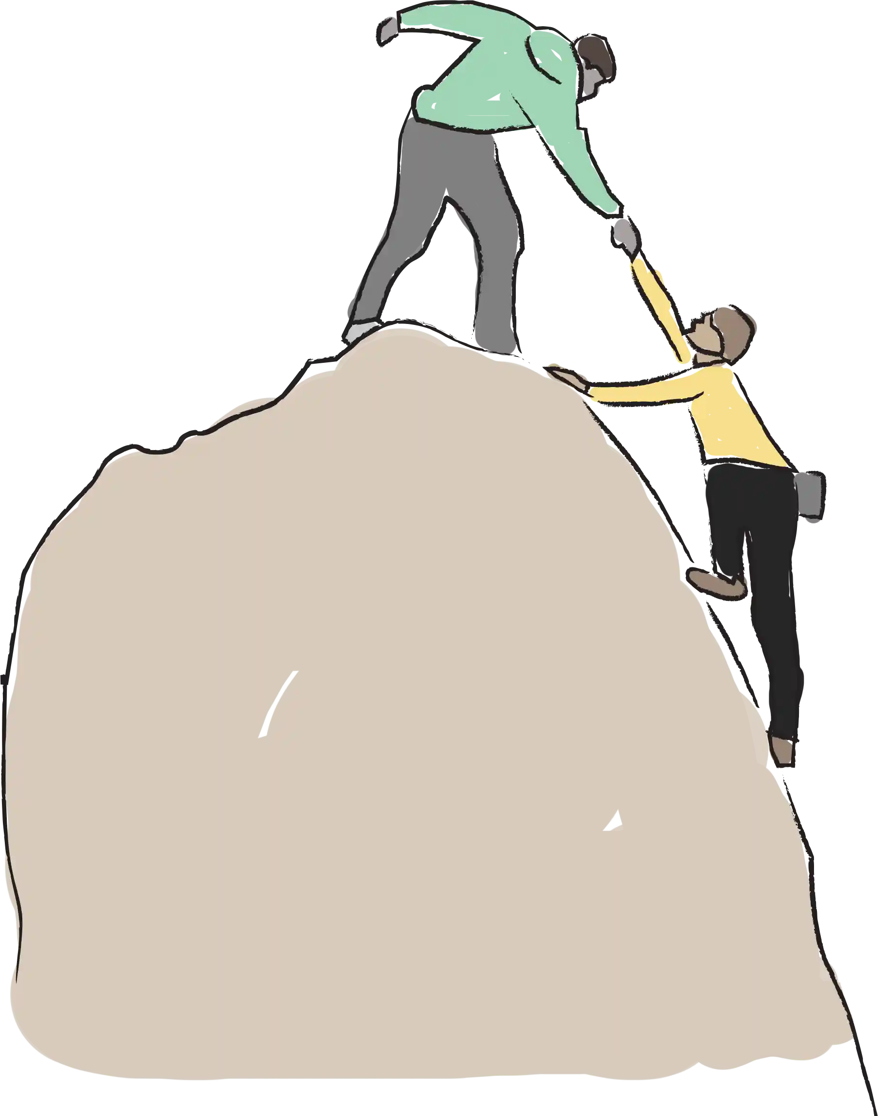 hikers-helping-climb