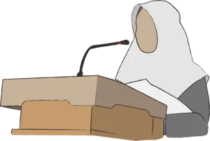 Woman-in-hijab-at-podium-300x202
